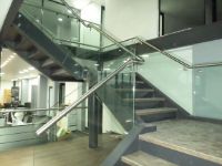 glass spigots top rail