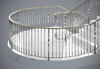 crystal tube balustrades